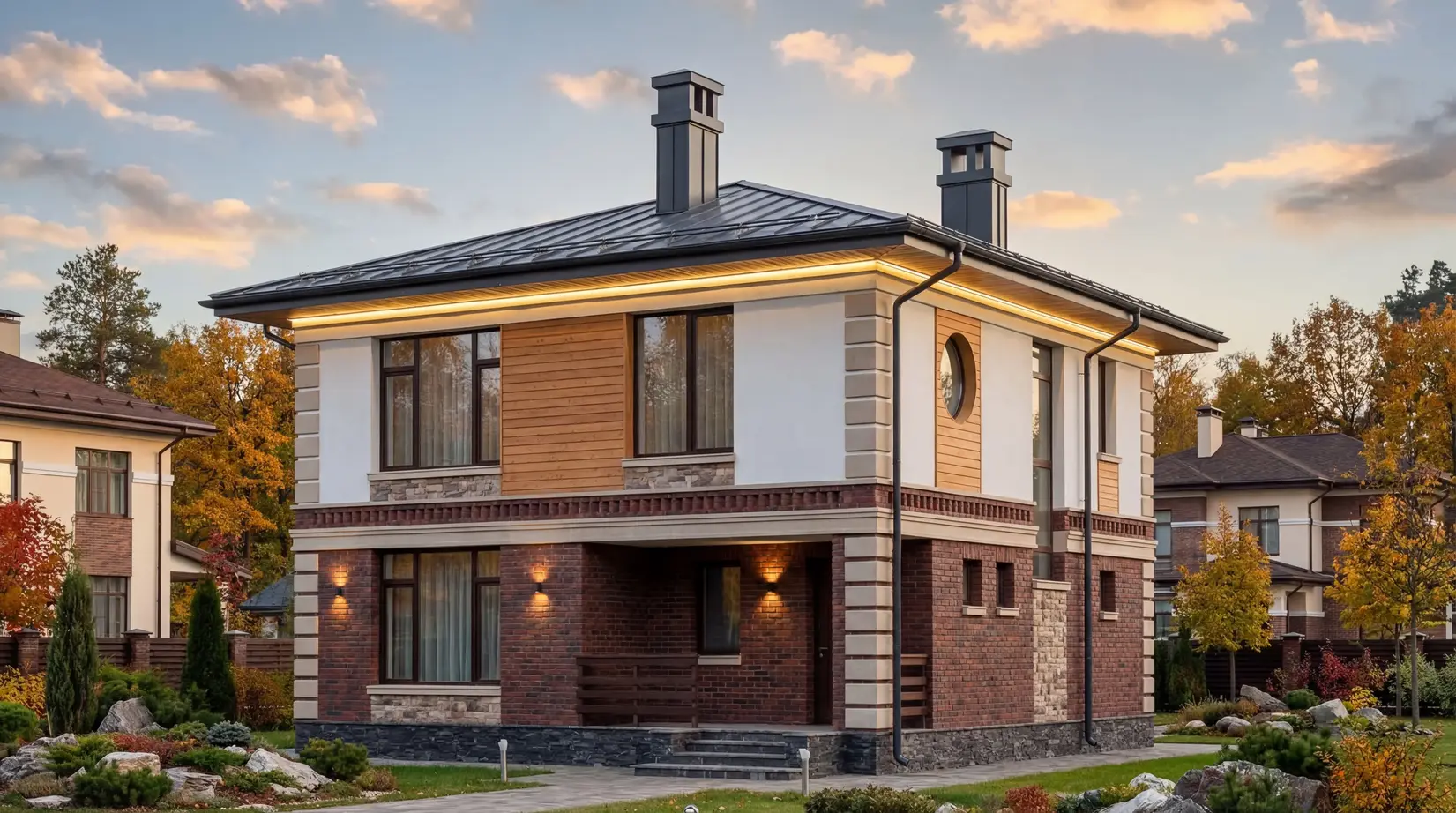 Двухэтажные дома — фото 24